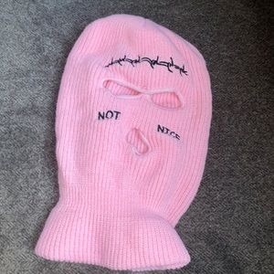 Not nice pink ski mask